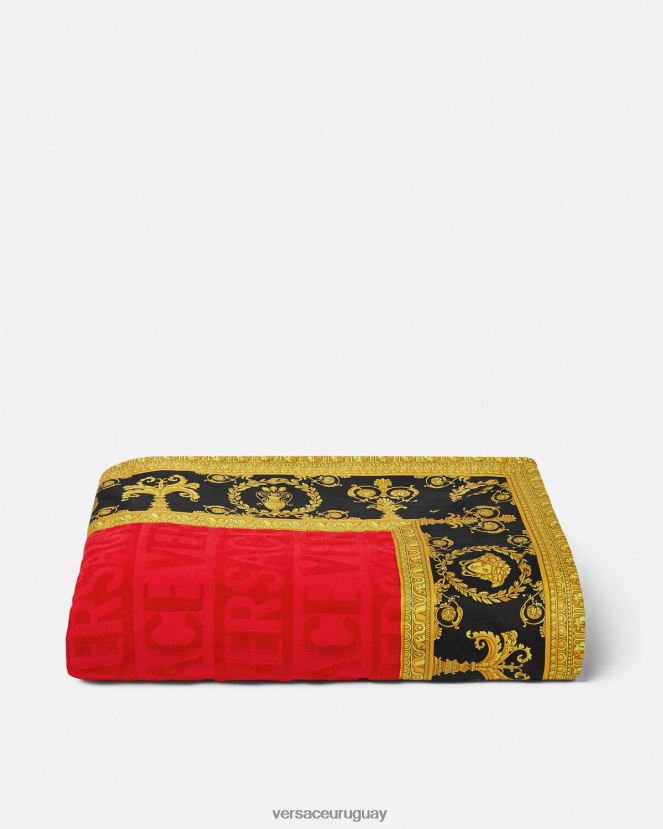Versace i toalla de playa barroca mujer rojo ropa interior y ropa de playa H88R0H1201