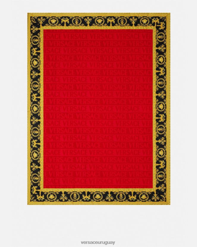 Versace i toalla de playa barroca mujer rojo ropa interior y ropa de playa H88R0H1201