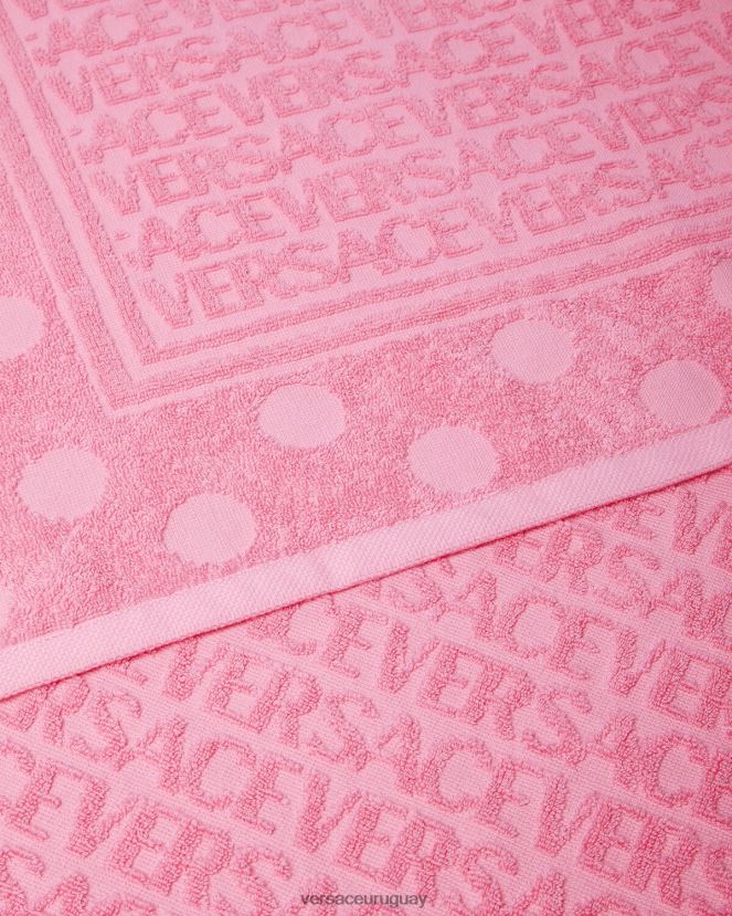 Versace toalla de baño con lunares en toda la prenda mujer rosa ropa interior y ropa de playa H88R0H1196