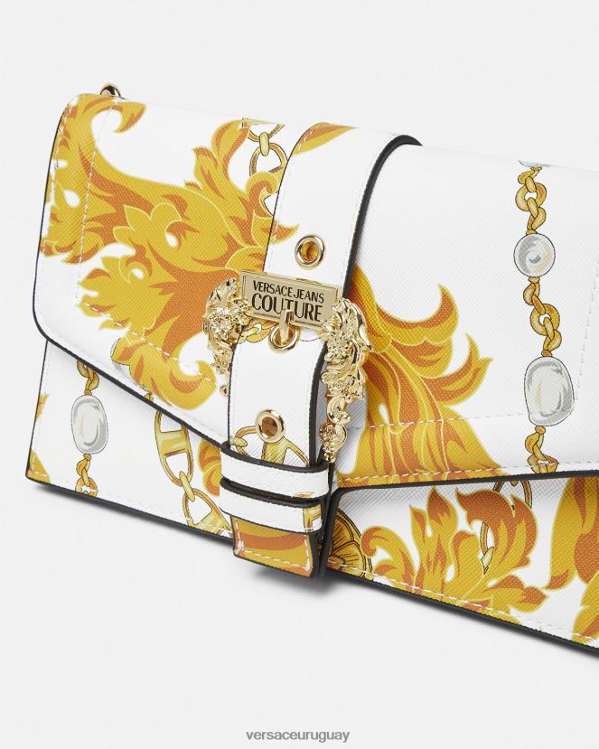 Versace bolso de hombro couture1 de cadena de alta costura mujer oro y blanco bolsas H88R0H2359