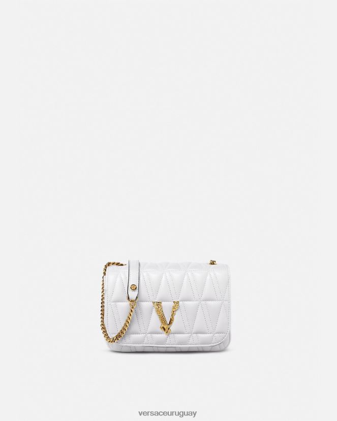 Versace bolso de hombro pequeño virtus mujer blanco bolsas H88R0H368