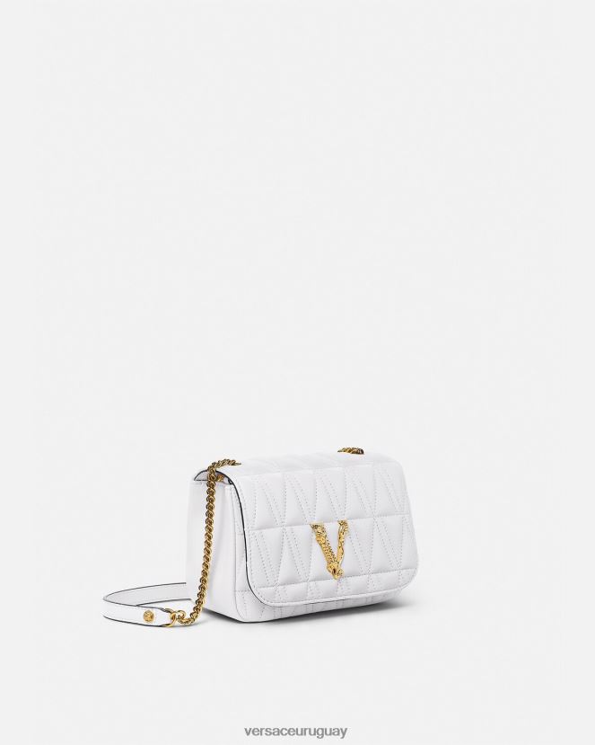 Versace bolso de hombro pequeño virtus mujer blanco bolsas H88R0H368