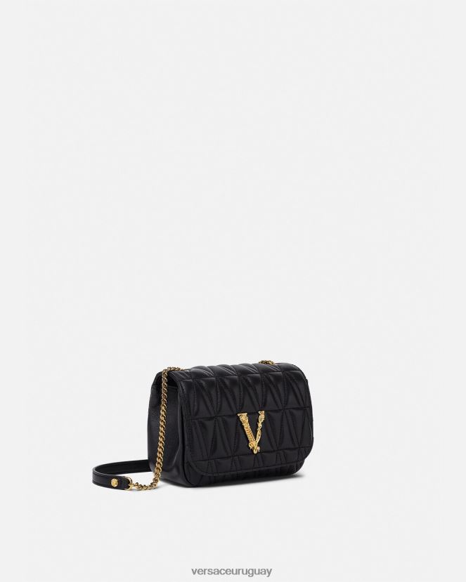 Versace bolso de hombro pequeño virtus mujer negro bolsas H88R0H367