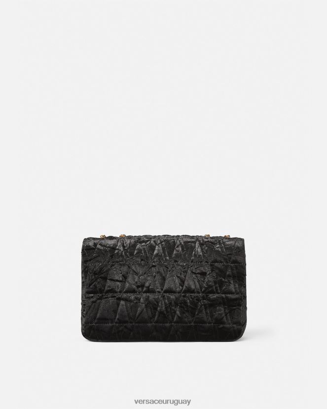 Versace bolso de hombro virtus de terciopelo mujer negro bolsas H88R0H373