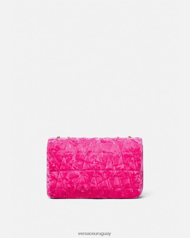 Versace bolso de hombro virtus de terciopelo mujer rosa bolsas H88R0H376