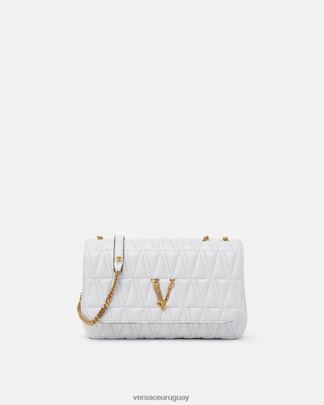Versace bolso de hombro virtus mujer blanco bolsas H88R0H366