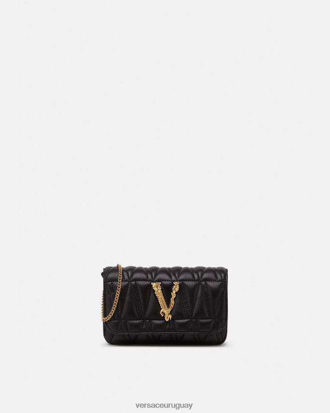 Versace bolso mini virtus mujer negro bolsas H88R0H372