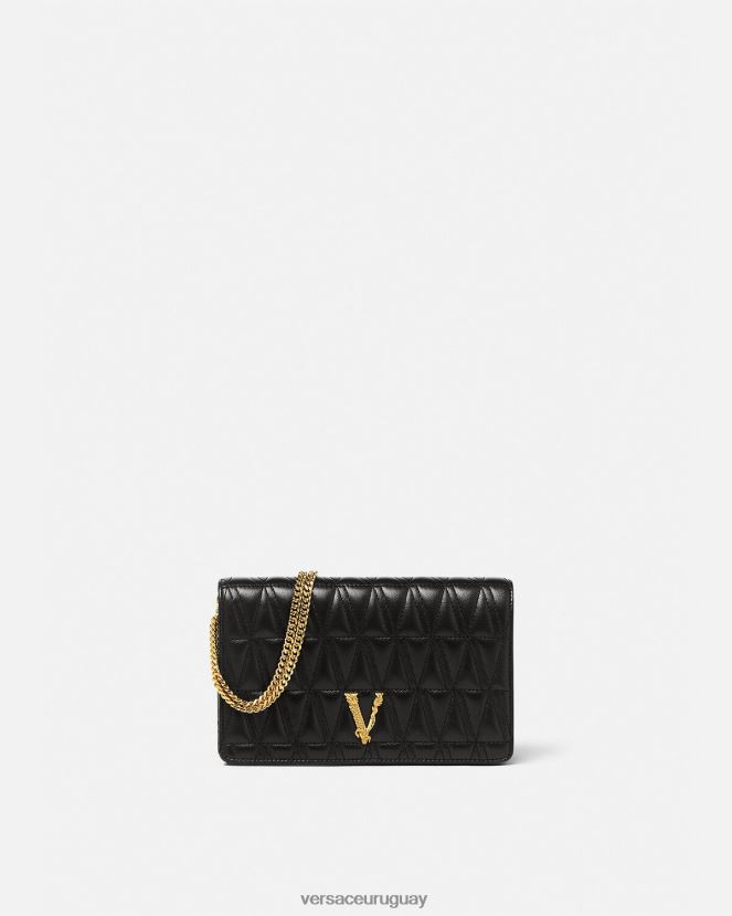 Versace embrague virtuoso mujer negro bolsas H88R0H369