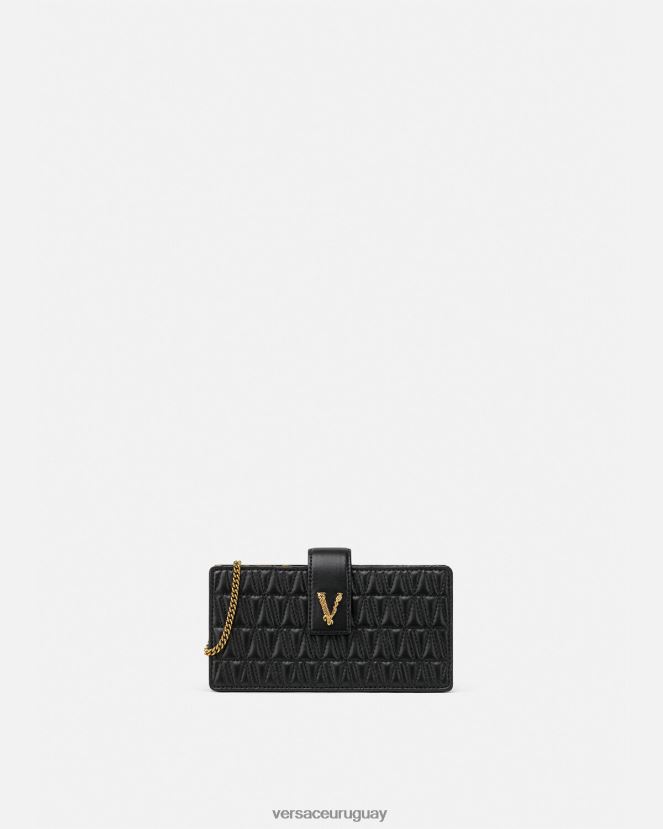 Versace embrague virtuoso mujer negro bolsas H88R0H374