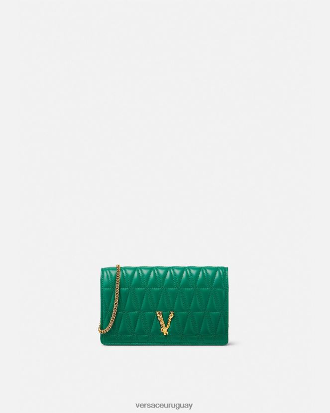Versace embrague virtuoso mujer verde bolsas H88R0H370