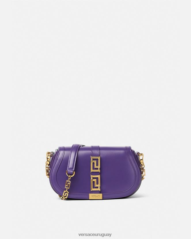 Versace bolso de hombro con greca diosa mujer Violeta bolsas H88R0H264