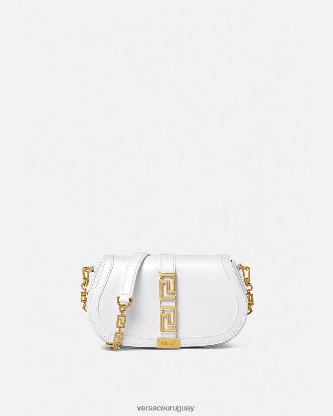Versace bolso de hombro con greca diosa mujer blanco bolsas H88R0H253
