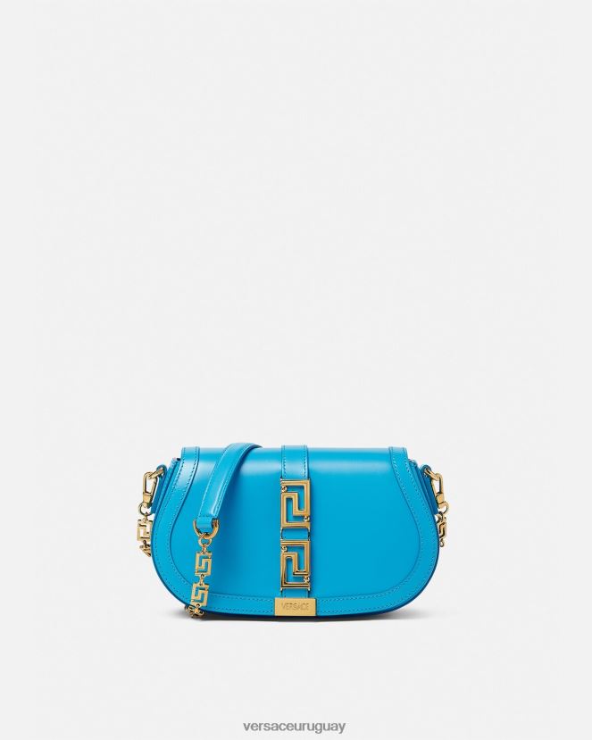 Versace bolso de hombro con greca diosa mujer dv azul bolsas H88R0H266