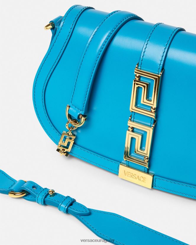 Versace bolso de hombro con greca diosa mujer dv azul bolsas H88R0H266