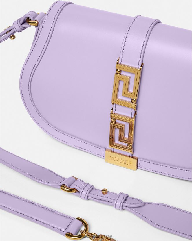 Versace bolso de hombro con greca diosa mujer lila bolsas H88R0H265