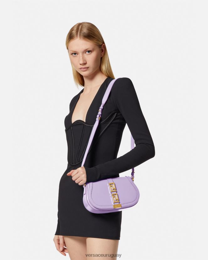 Versace bolso de hombro con greca diosa mujer lila bolsas H88R0H265