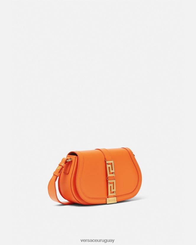 Versace bolso de hombro con greca diosa mujer naranja bolsas H88R0H250