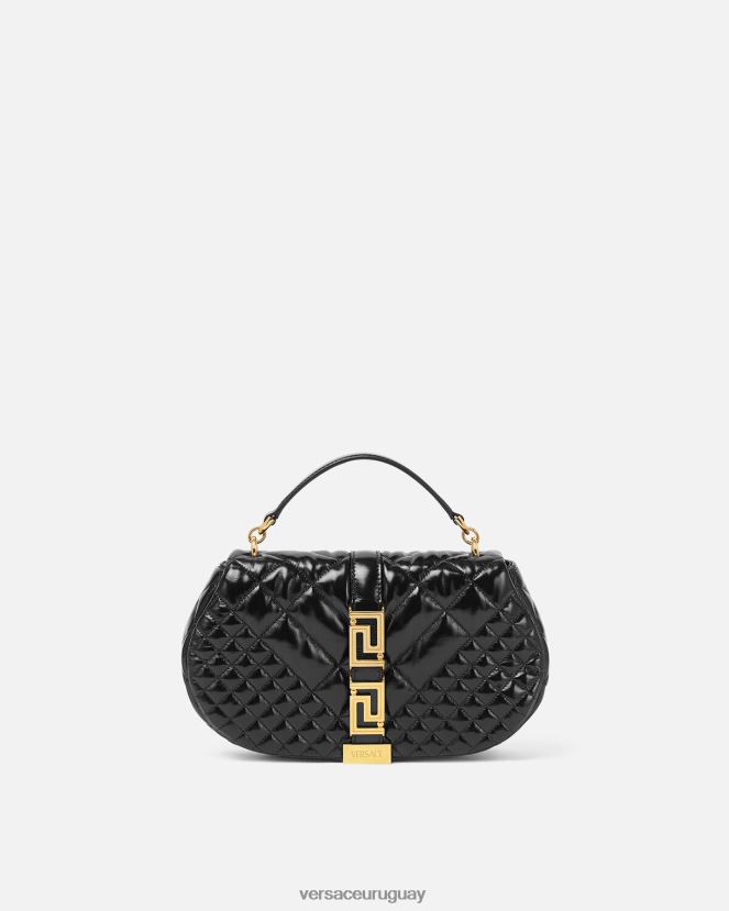 Versace bolso de hombro con greca diosa mujer negro bolsas H88R0H246