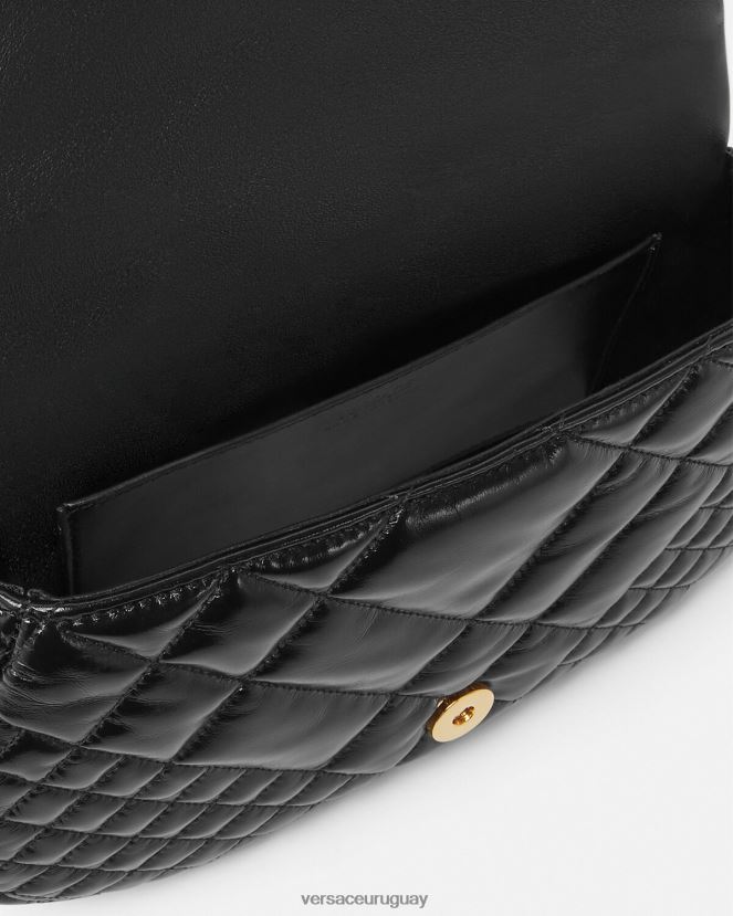 Versace bolso de hombro con greca diosa mujer negro bolsas H88R0H246