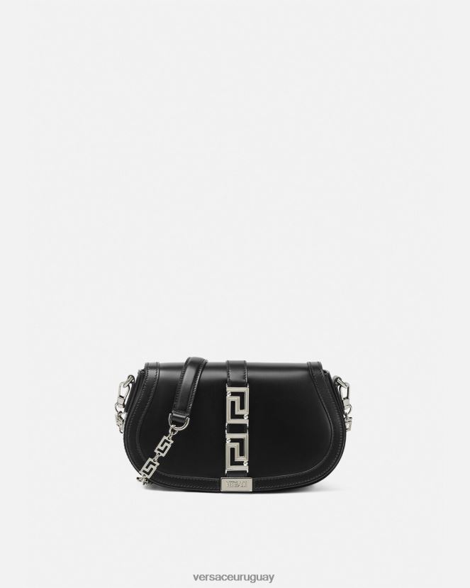 Versace bolso de hombro con greca diosa mujer negro bolsas H88R0H248