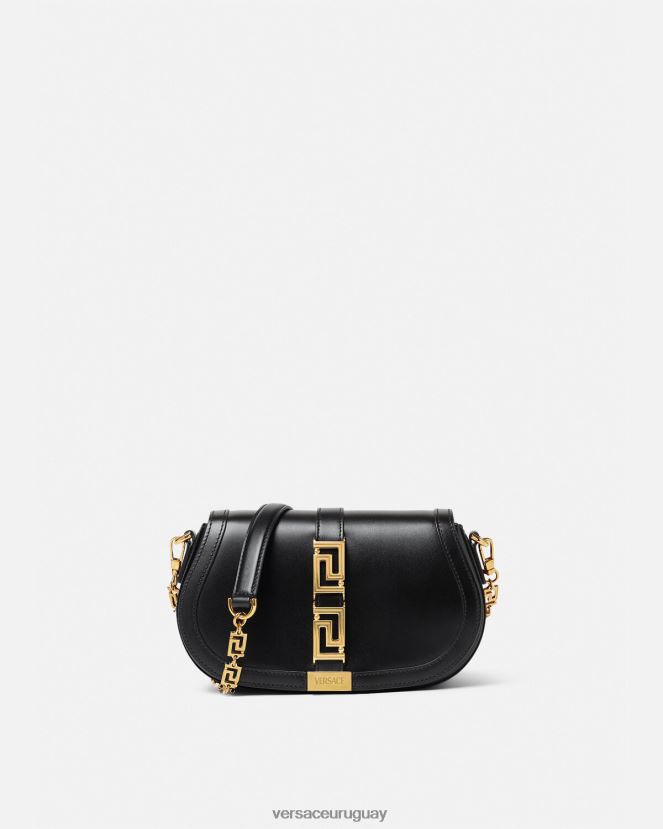 Versace bolso de hombro con greca diosa mujer negro bolsas H88R0H251
