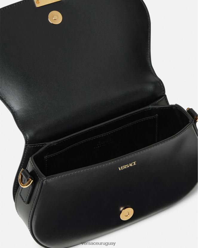 Versace bolso de hombro con greca diosa mujer negro bolsas H88R0H251