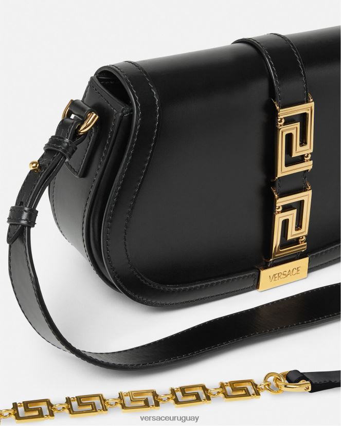 Versace bolso de hombro con greca diosa mujer negro bolsas H88R0H251