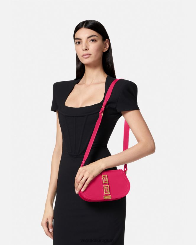 Versace bolso de hombro con greca diosa mujer rosa bolsas H88R0H252