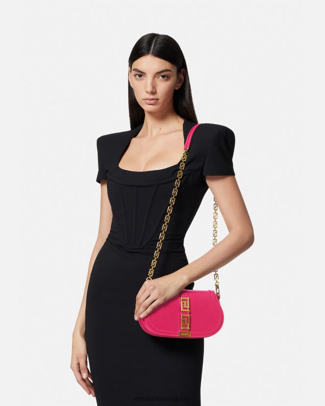 Versace bolso de hombro con greca diosa mujer rosa bolsas H88R0H252