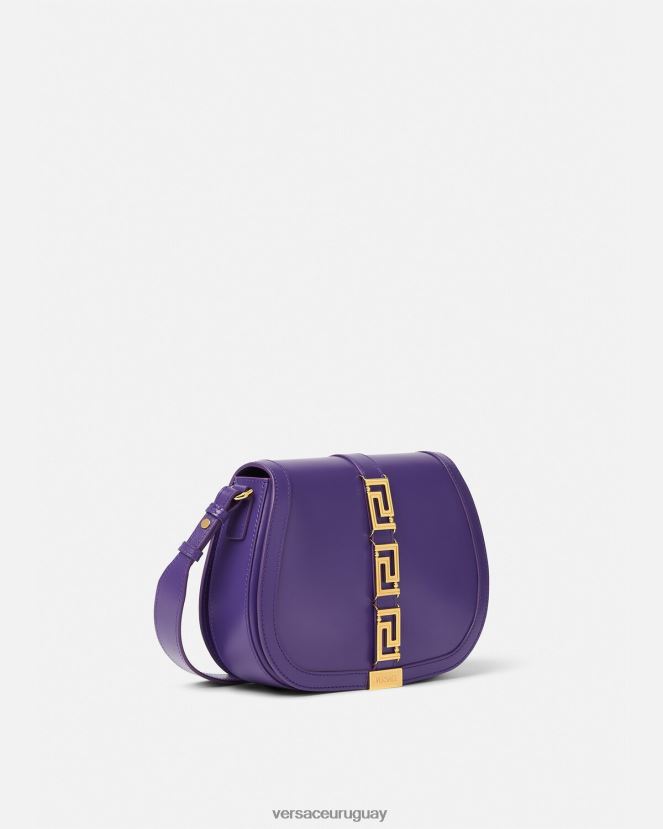 Versace bolso de hombro grande con greca diosa mujer Violeta bolsas H88R0H271