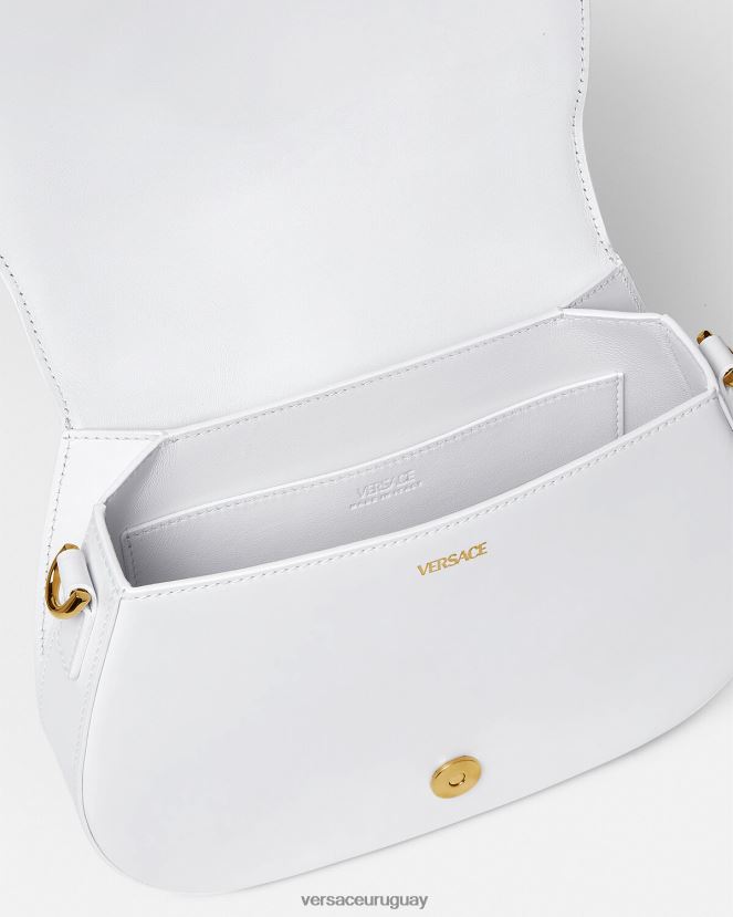 Versace bolso de hombro grande con greca diosa mujer blanco bolsas H88R0H255