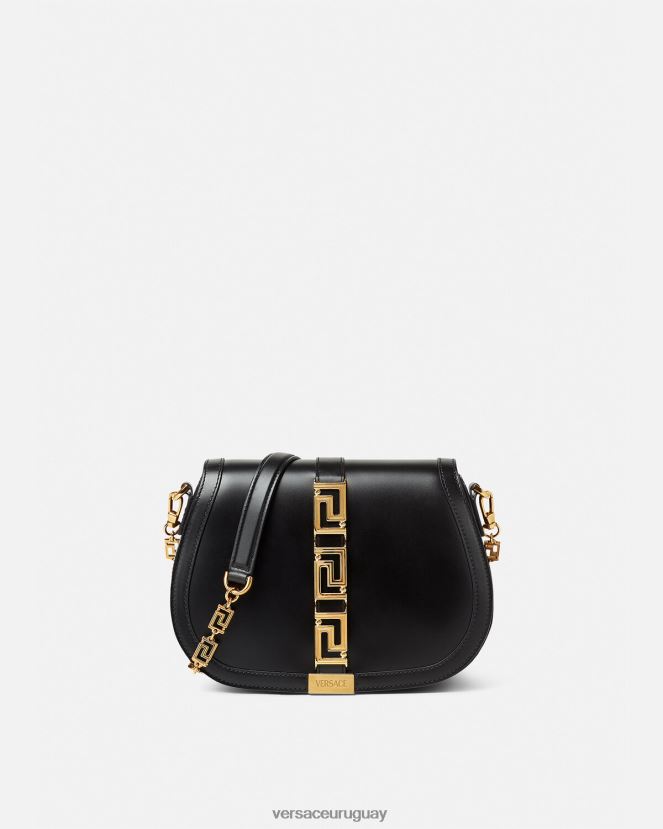 Versace bolso de hombro grande con greca diosa mujer negro bolsas H88R0H254