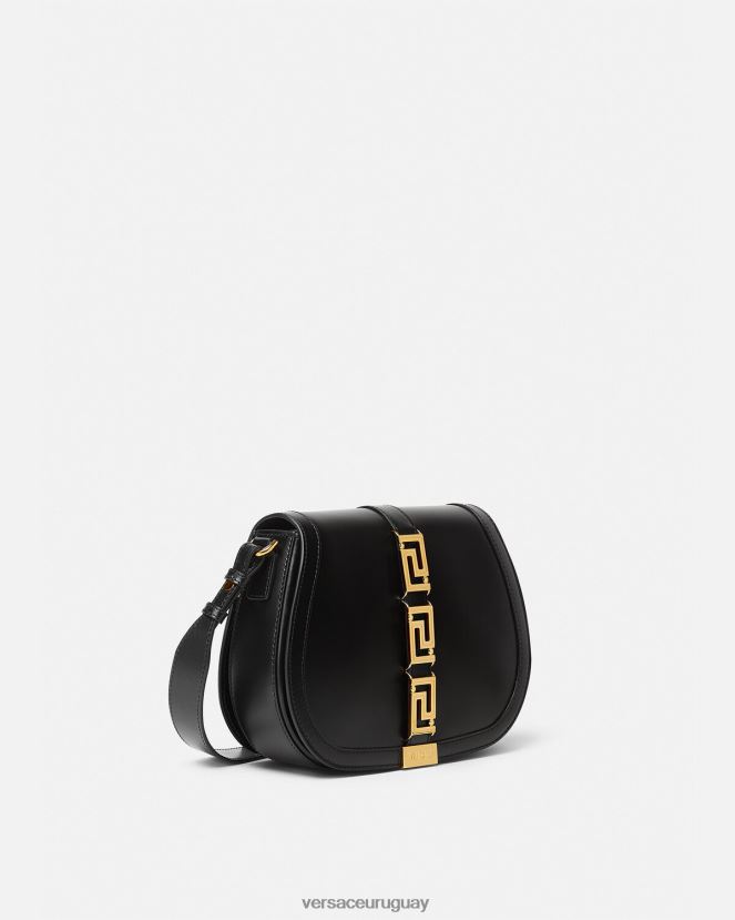 Versace bolso de hombro grande con greca diosa mujer negro bolsas H88R0H254
