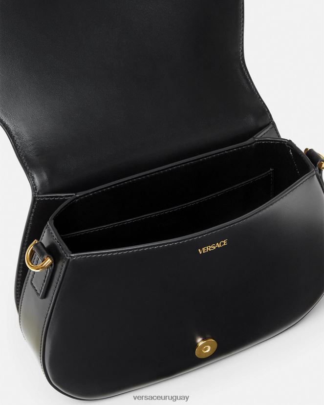 Versace bolso de hombro grande con greca diosa mujer negro bolsas H88R0H254