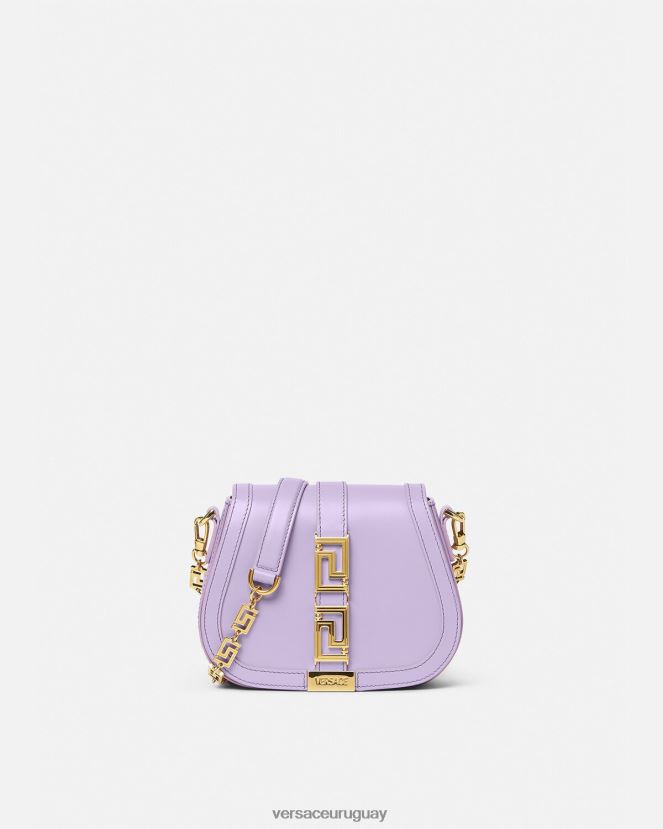 Versace bolso de hombro pequeño con Greca Diosa mujer lila bolsas H88R0H263