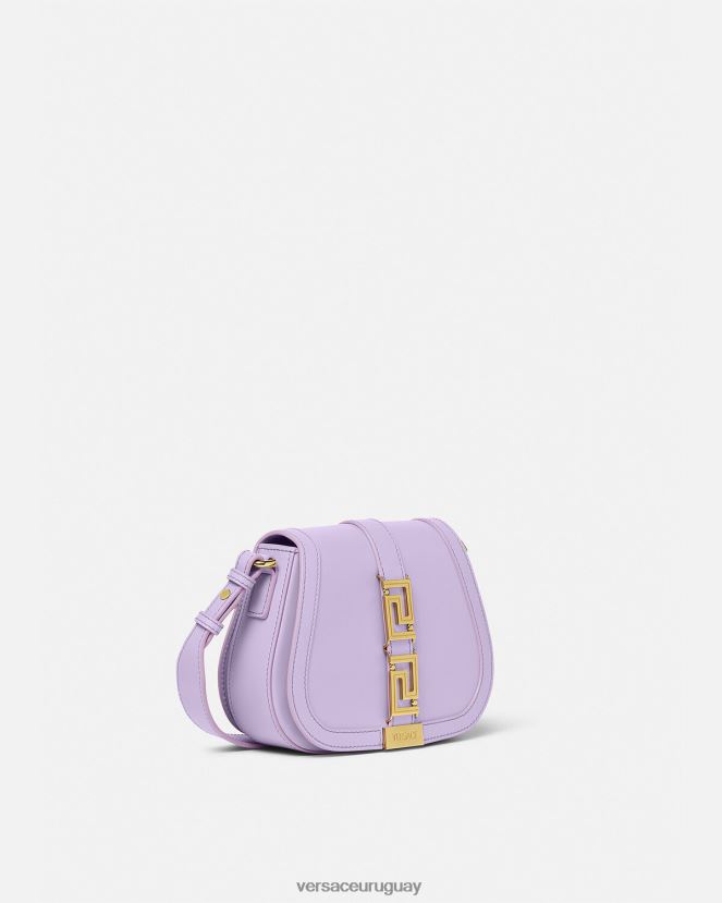Versace bolso de hombro pequeño con Greca Diosa mujer lila bolsas H88R0H263