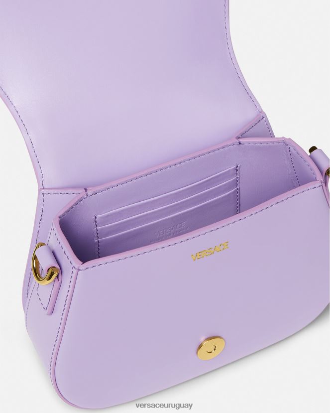 Versace bolso de hombro pequeño con Greca Diosa mujer lila bolsas H88R0H263