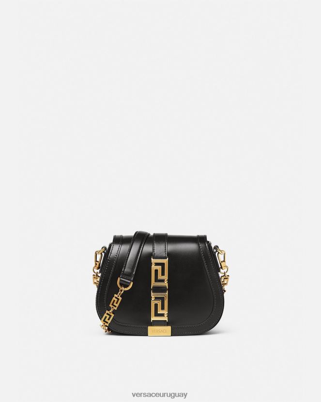 Versace bolso de hombro pequeño con Greca Diosa mujer negro bolsas H88R0H260