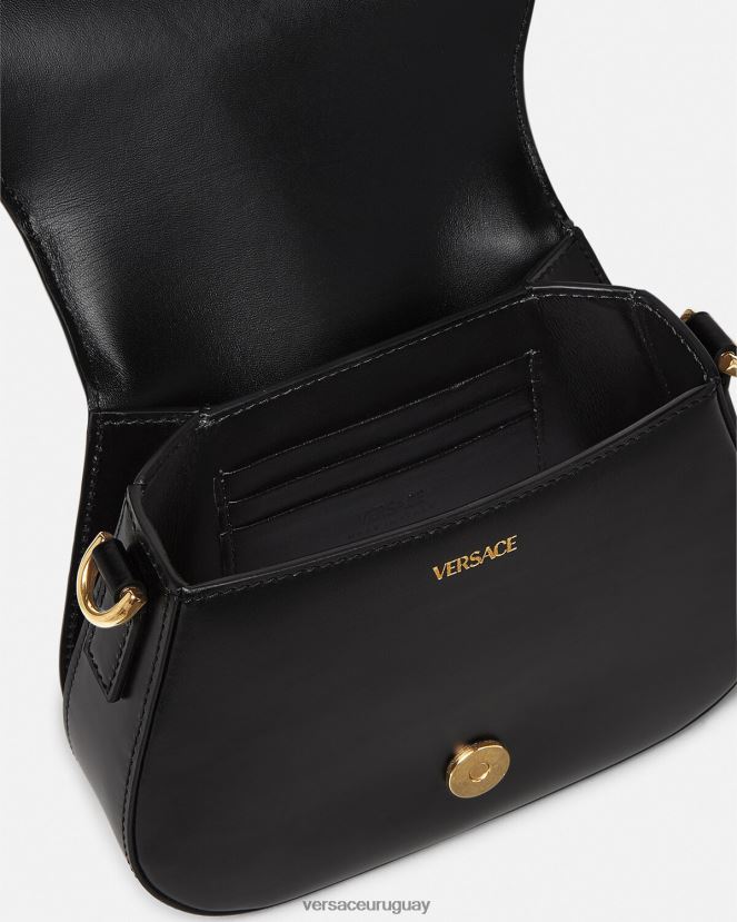 Versace bolso de hombro pequeño con Greca Diosa mujer negro bolsas H88R0H260