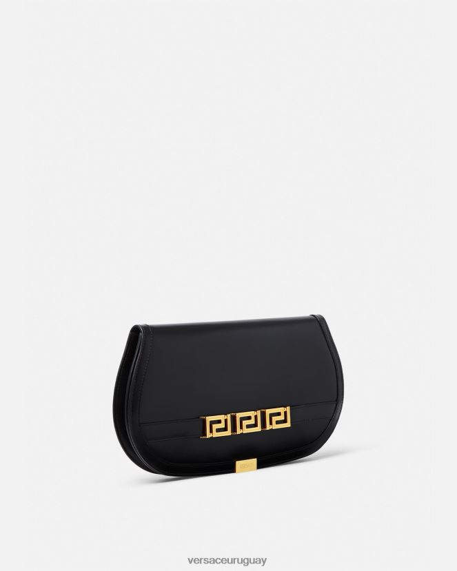 Versace bolso de mano con greca diosa mujer negro bolsas H88R0H261
