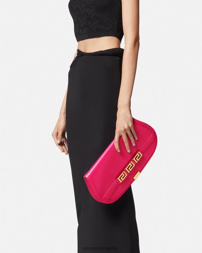 Versace bolso de mano con greca diosa mujer rosa bolsas H88R0H262