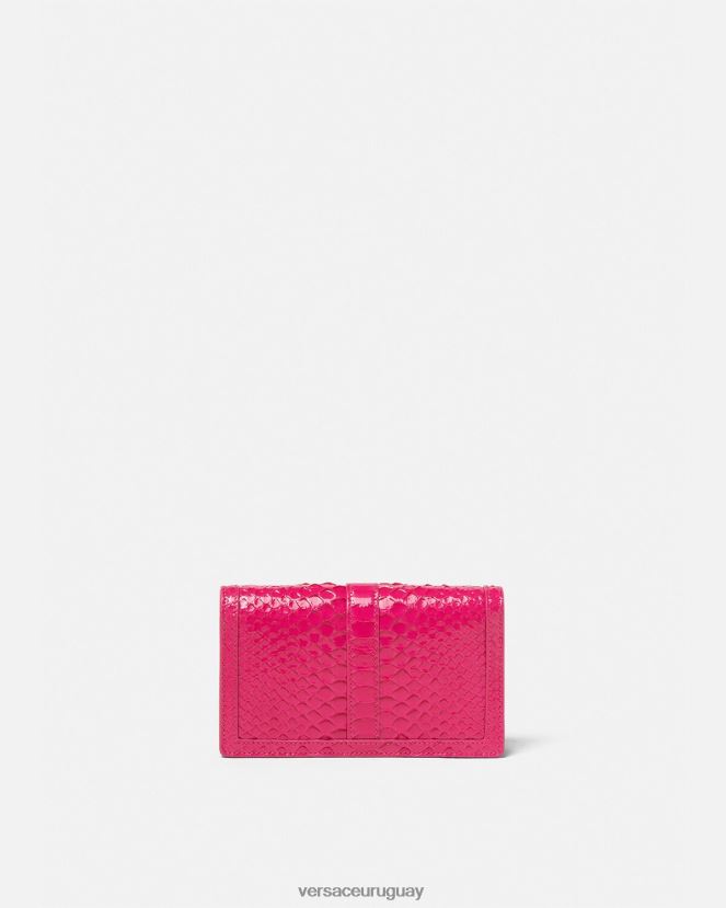 Versace bolso mini con greca diosa de pitón mujer rosa bolsas H88R0H258