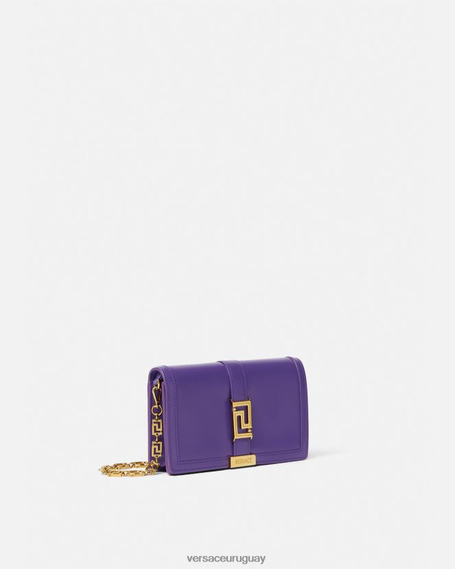 Versace bolso mini con greca diosa mujer Violeta bolsas H88R0H268