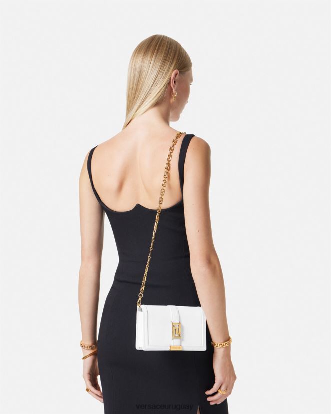Versace bolso mini con greca diosa mujer blanco bolsas H88R0H257