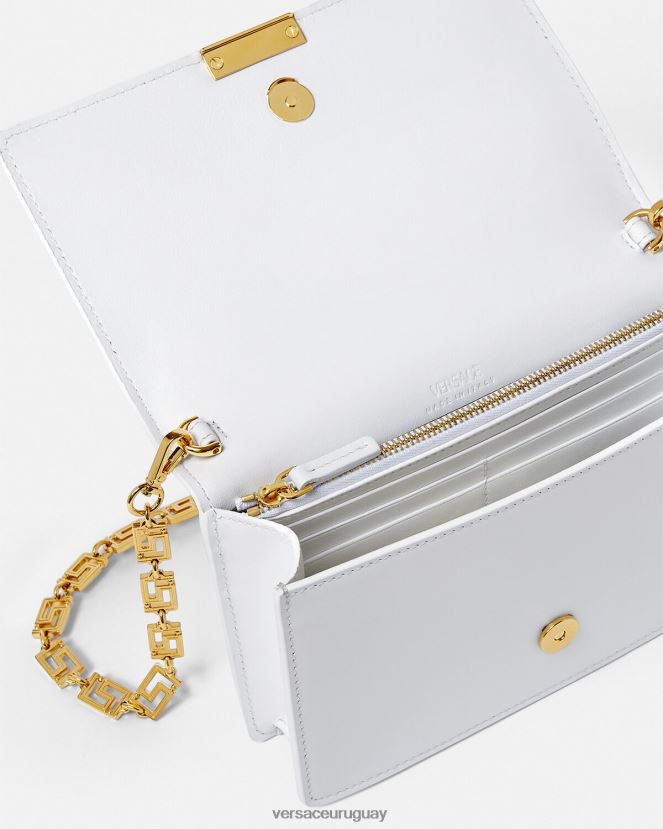 Versace bolso mini con greca diosa mujer blanco bolsas H88R0H257
