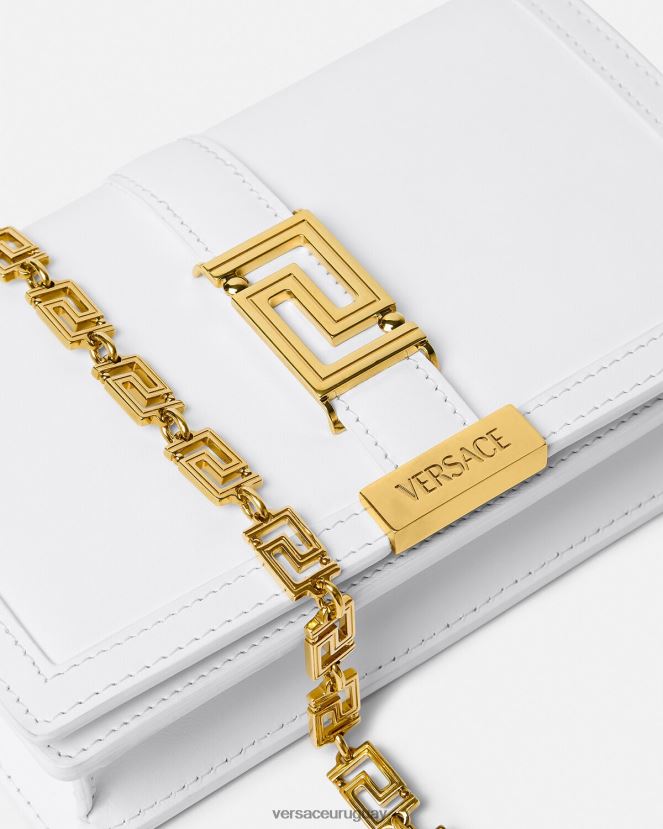 Versace bolso mini con greca diosa mujer blanco bolsas H88R0H257