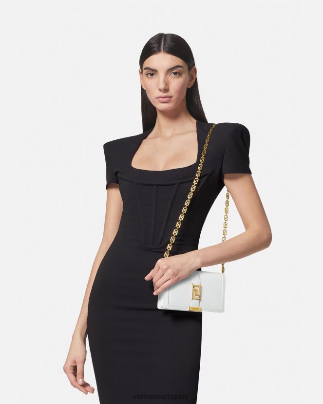 Versace bolso mini con greca diosa mujer blanco bolsas H88R0H257