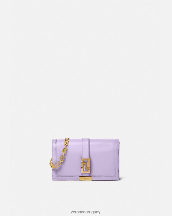 Versace bolso mini con greca diosa mujer lila bolsas H88R0H269