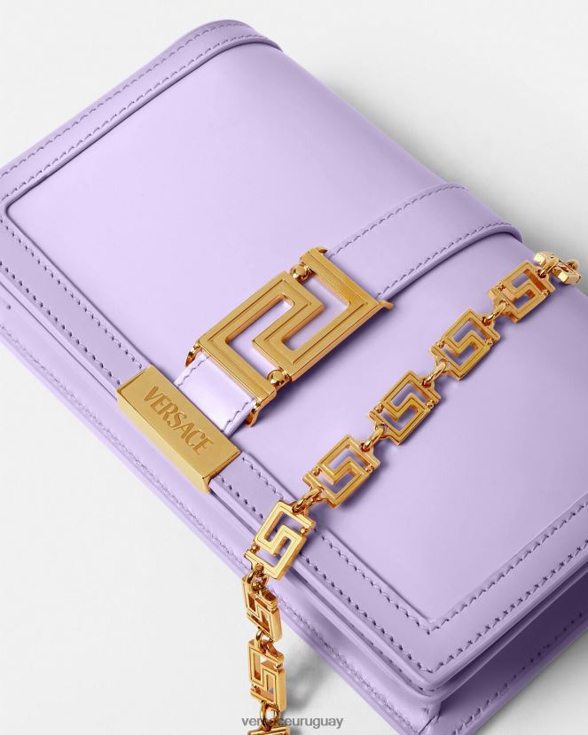 Versace bolso mini con greca diosa mujer lila bolsas H88R0H269