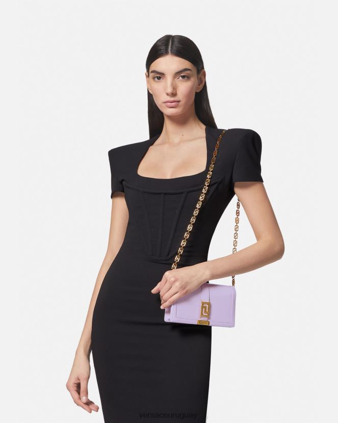 Versace bolso mini con greca diosa mujer lila bolsas H88R0H269